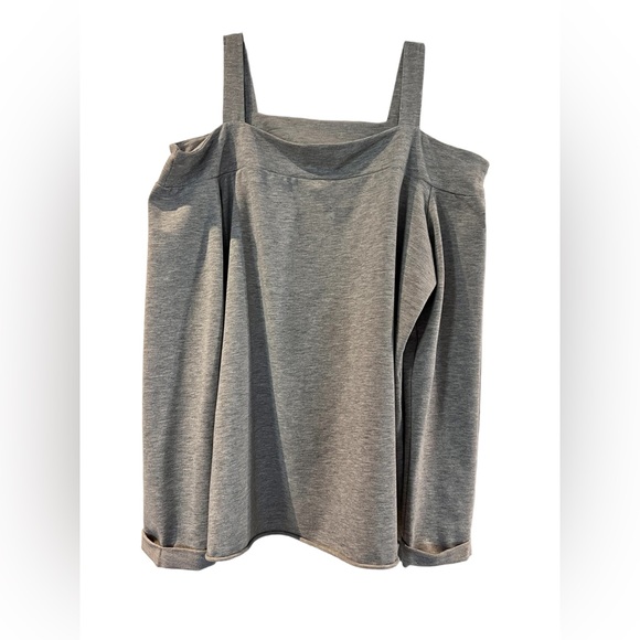 Ceinome Grey Cold Shoulder Sweatshirt - Size Midium - Picture 3 of 4